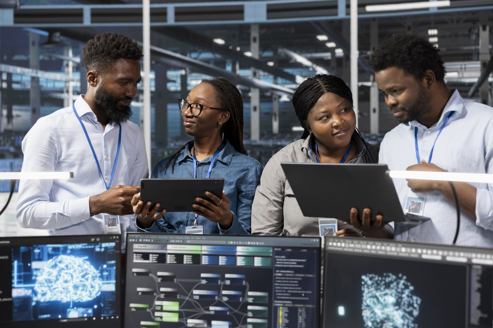 Fleur 3D sur fond bleu clair.